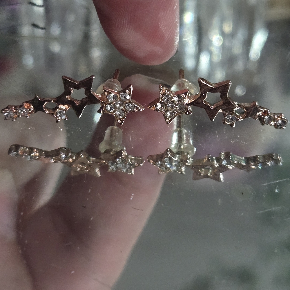 Star cluster earrings